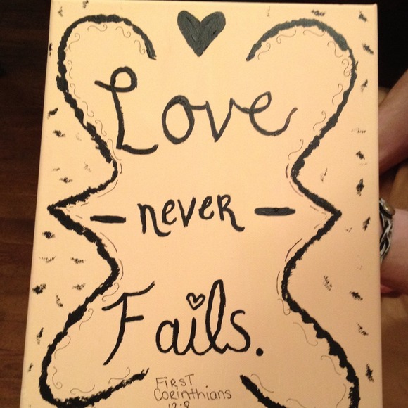 Love never fails painting