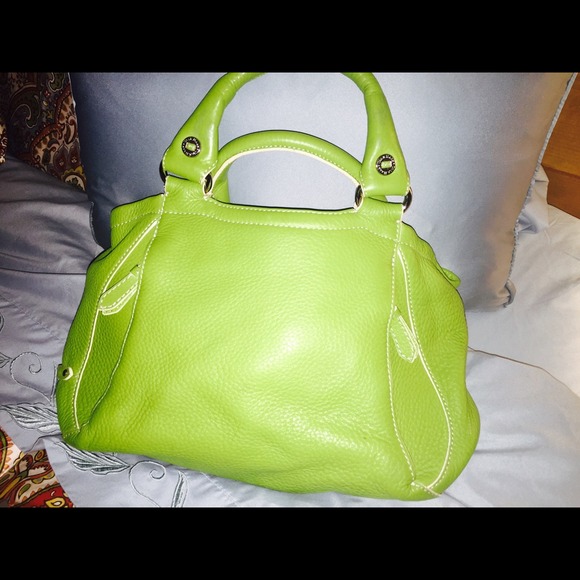 Green Cole Haan handbag.