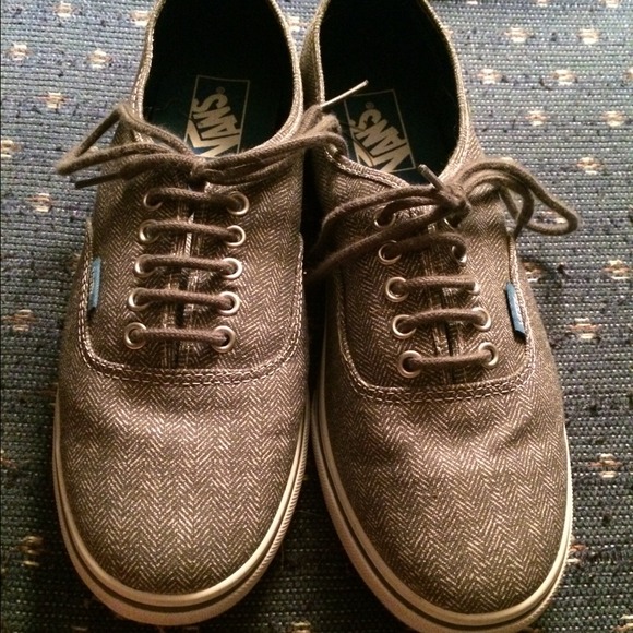 Grey Vans.