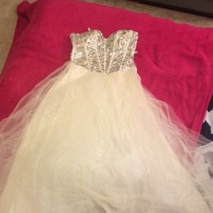 White prom dress
