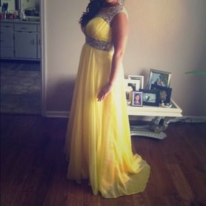 Yellow formal dress