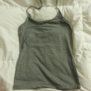 Grey halter tie aeropostale tank top