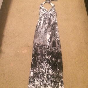 Black/white Maxi dress