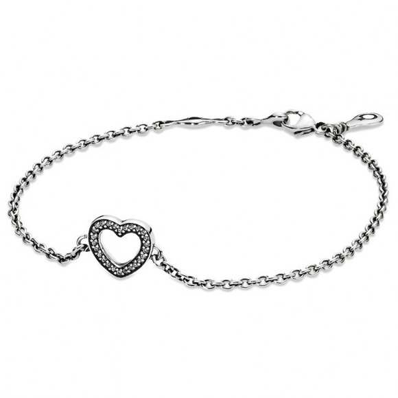 Pandora Bracelet with heart.