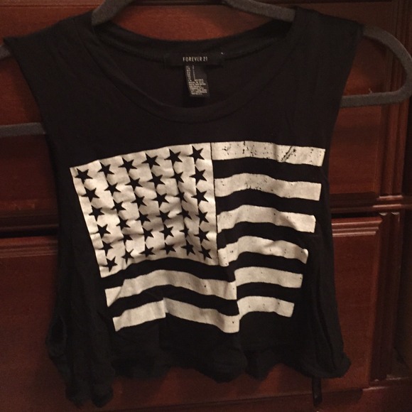 Flag crop top