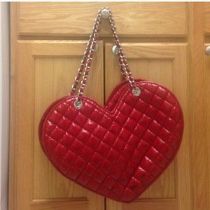 Bebe heart shaped purse