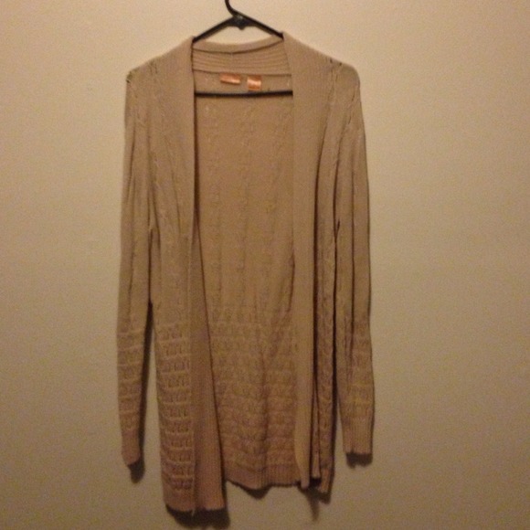 Tan cardigan