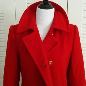 Red winter coat