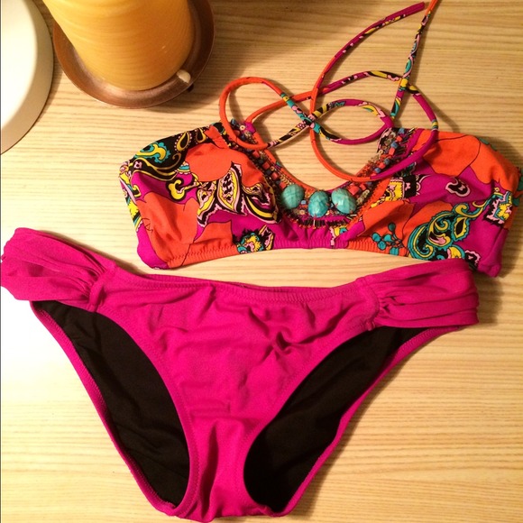 Victoria secret bikini top with target bottoms