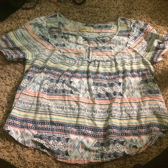 Patterned boho shirt