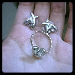 Ribbon heart set