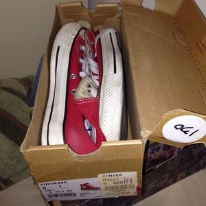 RED Converse High Top