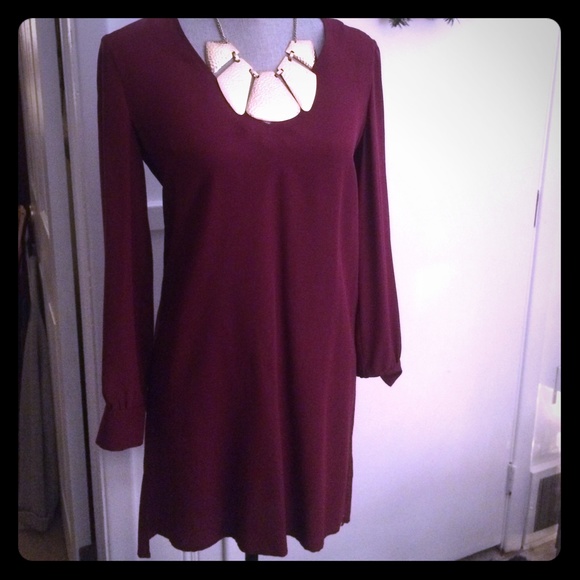 Amanda Uprichard Burgandy Dress