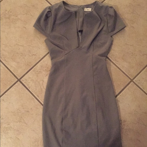 Gray fitted Tobi dress
