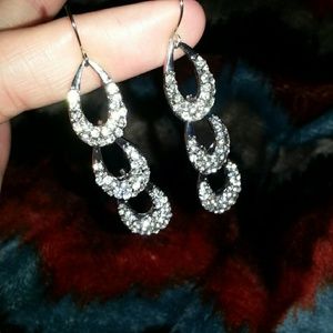 Charming Charlie Sparkly Dangling Earrings