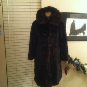 Vintage Chocolate Mink Coat