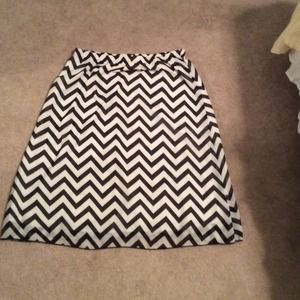 Chevron skirt