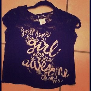 Loose black lace shirt :D