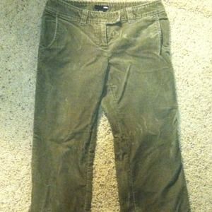 Olive green flare H&M jeans