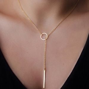 Y shaped necklace