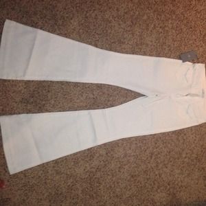 7 For All Mankind white flare jeans!