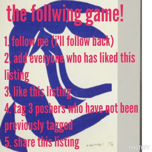 💕the following game💕 - Picture 1 of 2