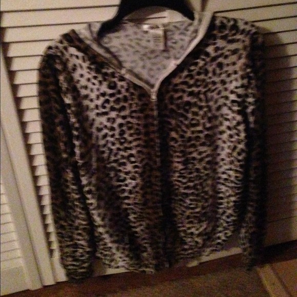 Leopard print hoodie