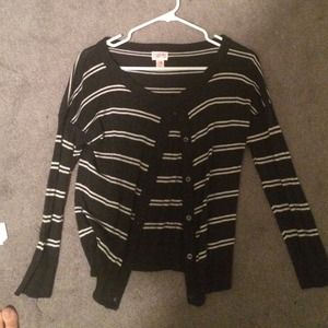 gray white striped target mossimo cardigan