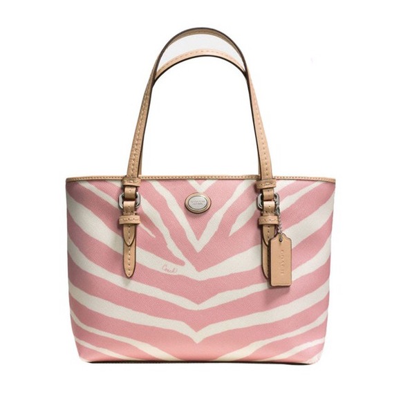 Coach Handbags - 👛Authentic COACH Zebra Print Top Handle Tote