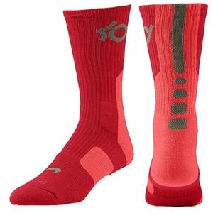 pink nike KDs nike socks