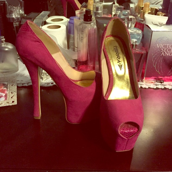 Hot pink heels