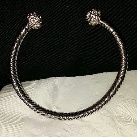 Rhodium coated with Swarovski crystals