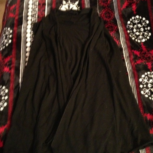 Black sweater vest.