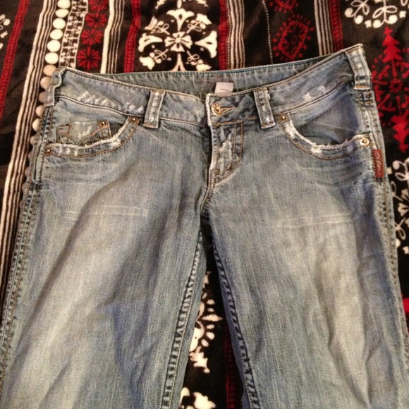 Distressed Silver Jeans