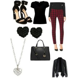 Nwot Michael Kors skinny plaid pants