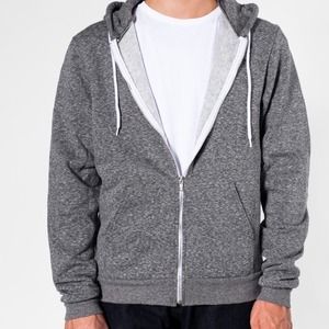 🚫SOLD🚫American Apparel Salt&Pepper Zipped Hoodie