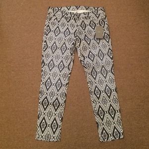 7 For All Mankind Blue Ikat Jeans