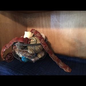 Leather belt