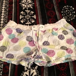 White Polka Dot Shorts