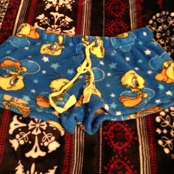 Tweety bird Fuzzy Shorts