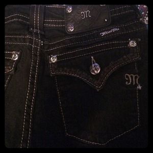 MISS ME BLACK SKINNY JEANS!!