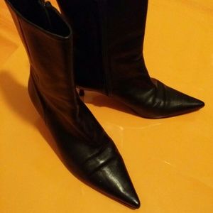 Banana republic black leather boots
