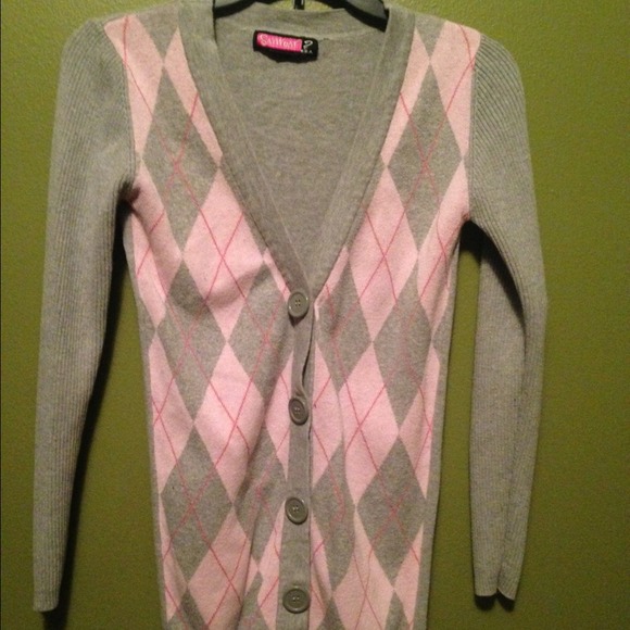 Argyle cardigan