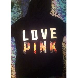 VS Pink - Tropical Zip up hoodie🍂