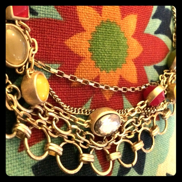 Loft multi chain necklace
