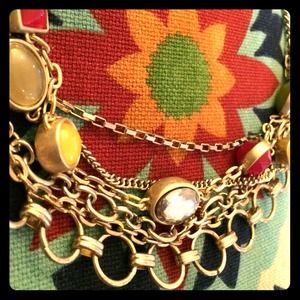 Loft multi chain necklace