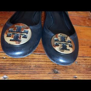 Tory Burch flat black shoe size 11