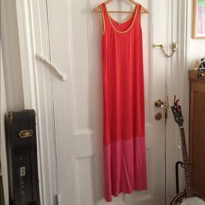 Boldly colored maxi dress by Bordeaux