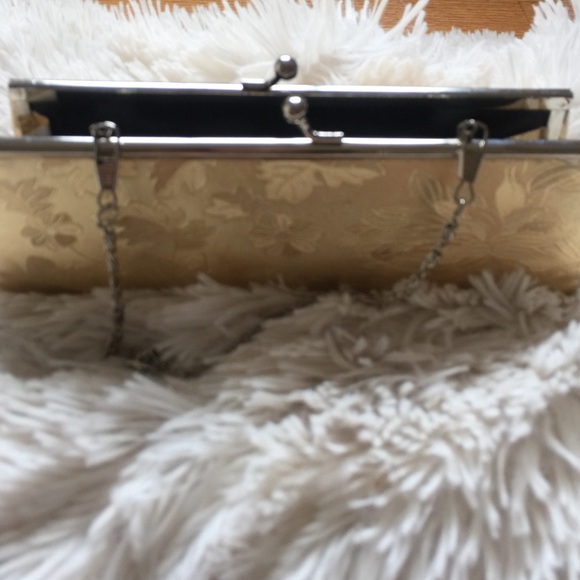NWOT shiny gold clutch - Picture 2 of 3