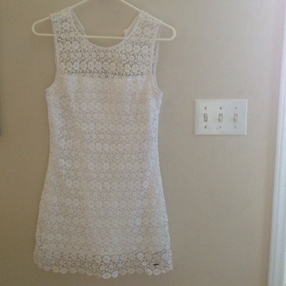 White hollister dress